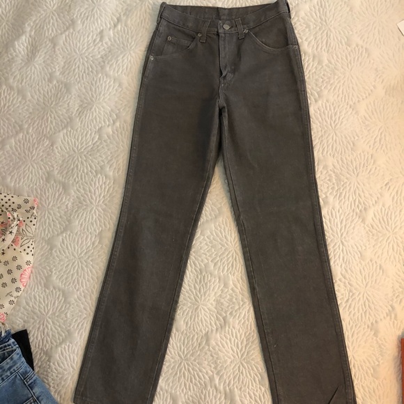Dickies Denim - Dickies Gray High-waisted Straight-leg Jeans